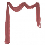 Vastupidav aknariip Hingav dekoratiivne Euroopa stiilis t&uuml;drukute romantiline aknakate koduks veinipunane v&auml;rv