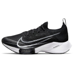 Nike Air Zoom Tempo NEXT% Flyknit Must Valge Naiste Tossud Antratsiit Puhas-Plaatina CI9924-003 35.5