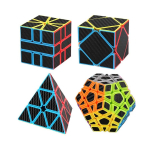 4tk Speed ​​Cube komplekt Moyu MofangJiaoshi 2x2 3x3 4x4 5x5 Meilong Magic Cube p&uuml;ramiid viltu Megaminx SQ1 Pakkimine Harivad m&auml;nguasjad