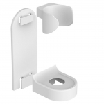 1 tk hambaharja statiivi raami korraldaja Elektriline hambahari seinale paigaldatav hoidik Ruumi s&auml;&auml;stvad vannitoatarvikud valge