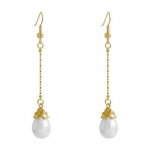 1 paar Faux Pearl konksuga k&otilde;rvar&otilde;ngad Vintage Elegantne Luksuslik Temperament Kuldne L&uuml;hike Pikk Tutt Naiste Rippuvad K&otilde;rvar&otilde;ngad Ehted Aksessuaarid Short