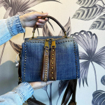 K&auml;ekott, naiste kott, k&otilde;rgekvaliteediline ja moodne teksariidest kott, &uuml;he &otilde;laga kott