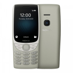 Renoveeritud Nokia originaal Nokia 8210 4G (2022. aasta) LTE 4G nuppudega mobiiltelefon &uuml;he/kahe SIM-kaardiga No charger valge