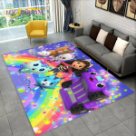 Armas Gabbys Dollhouse multifilmi vaibavaip kodu elutuppa magamistoa diivani uksemati sisekujundus, laste m&auml;nguala vaip libisemiskindel p&otilde;randamatt 40cm x 60cm