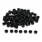 100pcs/Pack Acrylic Guitar Fingerboard Fretboard Dots Inlaid Marker , Black, 6.3 x 2.5mm