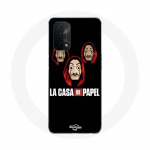 &Uuml;mbris Oppo A74 5G La casa de papel maski ja logo jaoks