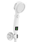 K&otilde;rgsurve k&auml;eshoitav vannitoa du&scaron;ipea, vett s&auml;&auml;stev reguleeritav du&scaron;ipea LED digitaalne temperatuurin&auml;idik must