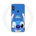 Armas sinise taustaga &uuml;mbris Xiaomi Redmi Note 5 Pro Stitch jaoks