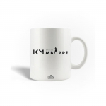 Mug en C&eacute;ramique Kylian Mbapp&eacute; Foot KM Logo Noir