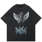 2024 Streetwear Skull Graphic Unisex T-s&auml;rk S must