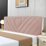Paks k&otilde;ikeh&otilde;lmav tepitud peatsi kate Superpehme sametist voodipeakate L&uuml;hike pl&uuml;&uuml;sist voodi seljatoe kaitsekate W150 x H65cm roosa