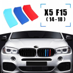 3tk auto esiv&otilde;re trimmi kaitseraua katteriba 3D M stiiliga kattekleebised BMW X5 seeria F15 2014-2018 autotarvikutele X5 F15 (14-18)