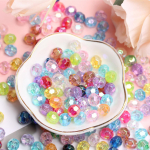 Akr&uuml;&uuml;l AB v&auml;rvi k&auml;sitsi helmestega isetehtud helmed Aksessuaarid L&auml;bipaistvad &uuml;mmargused helmed Umbes 500/240 tk helmed Materjal 6/8mm Symphony Avaleht 5.5*6mm 500PCS