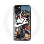 Kaitsekate - Maniacase - Iphone 13 Mini - Nike logo - Silikoon - Pehme must