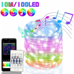 200LED 20M WS2812B RGBIC tuled, j&otilde;ulupuu tuled v&auml;ljas siseruumides, string tuled IP65 veekindel Bluetooth Fairy LED string 10M RGB light
