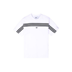 Adidas Originals Trefoil 3-Triibulise Tikitud Logoga L&uuml;hikeste Varrukatega T-s&auml;rk Meeste Topid Valge FM1529 L