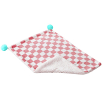 Erksav&auml;rviline ruuduline muster lemmiklooma voodimatt Soe pehme Mugav kassikoera pl&uuml;&uuml;smatt M roosa