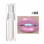 Chameleon Lip Glaze huulel&auml;ige lauv&auml;rv, Face Highlighti niisutav Diamond Shimmer vedel huulepulk, Aurora Dazzle huulel&auml;ige peole igap&auml;evaseks meigiks 01#