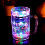 Water Luminous Colorful Cup Flash v&auml;rvimuutva k&auml;epidemega helikopter Cup Luminous Cup baari &otilde;llekruus pimestav 450ml 450ml