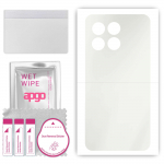 apgo MATTE Protective Skin Sticker for the back compatible with Honor X6a, Wrap Film, Hydrogel Film, Flexible, Soft TPU with positioning layer easy in