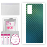 apgo Protective Skin Sticker for the back compatible with Vivo X60 5G, Wrap Film, Foil, Vinyl - Pattern Carbon Chameleon CAKA1