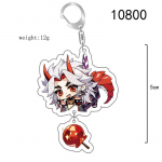Armas Genshin Impact akr&uuml;&uuml;list v&otilde;tmehoidja Yoimiya Kazuha Kamisato Ayaka Rosaria figuuride ripats v&otilde;tmehoidja ornament