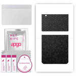 apgo Protective Skin Sticker for the back compatible with Samsung W23 Flip, Wrap Film, Foil, Vinyl - Pattern Black Honeycomb
