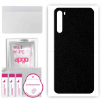 apgo Protective Skin Sticker for the back compatible with Xiaomi Redmi Note 8, Wrap Film, Foil, Vinyl - Pattern Matte Black
