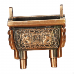 Hiina mini pada viirukip&otilde;leti 5x3,8x5,3 cm kompaktne k&auml;sitsi valmistatud lauaehtehoidja jaoks Red Copper Color