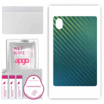 apgo Protective Skin Sticker for the back compatible with Umidigi G1 Tab, Wrap Film, Foil, Vinyl - Pattern Carbon Chameleon CAKA1