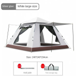 Automaatne v&auml;litelk 3-4 inimesele rannas kiiresti avatav kokkupandav kahekordne vihmakindel matkatelk tent + pad