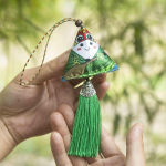 Draakonipaadifestivali puju zongzi kotike emotikon kotike s&auml;&auml;set&otilde;rje mini kolmnurkne zongzi kotike tegevuse kingitus ripats 6*6