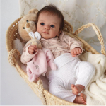 19-tolline pehmest riidest keha, silikoonist vin&uuml;&uuml;lnuku m&auml;nguasi, kingituseks Reborn Baby Doll juurtega elutruu juustega Bebe Reborn m&auml;nguasjad 19cm cloth body doll