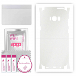 apgo Protective Skin Sticker for the back+sides compatible with Samsung Galaxy S8 Plus, Full Wrap Film, Foil, Vinyl - Pattern Matte Transparent