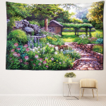 Kabiin Metsa &otilde;limaal Gobel&auml;&auml;n Seinariide Minimalistlik kunst Boheemlaste salap&auml;rane hipi tapitzi tuba kodukaunistus 95x73CM