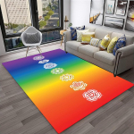 Rainbow 7 t&scaron;akra jooga meditatsiooni pehme vaipvaip kodu elutoa diivani uksemati sisekujunduseks, ala vaip libisemiskindel p&otilde;randamatt 40x60cm