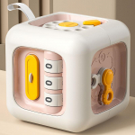 6 in 1 Montessori harivad m&auml;nguasjad Sensory Busy Board Beebi harjutamise oskused Sahtlikuubik Fidget Harivad m&auml;nguasjad t&uuml;drukutele poisile