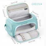 Angoo kahepoolne avatud pliiatsikoti pliiatsikarp, suure mahutavusega k&auml;eshoitav hoiukotike kirjatarvete korraldaja koolikolledži jaoks