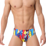 Pride Day Fashion Strips Seksikad meeste p&uuml;ksid Seksikas tr&uuml;kitud ujumistrikoo meestele surfavatele ujumisriided madala k&otilde;rgusega M sinine