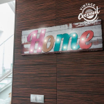 Panneau d&eacute;coratif vintage Home &agrave; LED lumineux