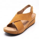 Naiste sandaalid Peep Toe Heels Sandaalid Kingad Naistele Mugavad kiilud Kingad Platvorm Luksuslikud suvejalatsid 37 beež