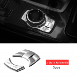 Kroomitud ABS iDrive'i keskmise multimeedianupu katte trimmliist BMW jaoks BMW F30 F10 F20 F22 F34 F32 F15 F25 F48 X1 X3 X4 X5 X6 jaoks A Style