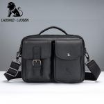 Meeste ehtsast nahast &otilde;lakott meeste k&auml;ekott Vintage Crossbody kott Tote Business Man Messenger kott 28*8*21CM must