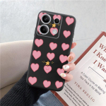 Love Heart mustriga pehme must silikoonist telefoni&uuml;mbris Samsung Galaxy A55 A54 A34 A15 S24 Xiaomi Redmi Note 13 Pro kaamerale p&otilde;rutuskindel kaitsekate Samsung Galaxy S23