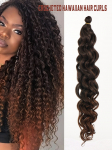 S&uuml;nteetiline parukas Lainelised heegeln&otilde;elaga pikendused 20 tolli Havai Aafrika lokid Vee laine punutud juuksed 20inch
