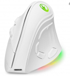 9 nupuga RGB taustvalgustusega ergonoomiline vertikaalne juhtmevaba hiir 4000 DPI BT kaherežiimiline laetav juhtmevaba vaikne hiir lauaarvutile