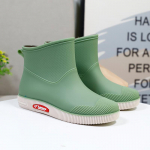 Vihmasaapad Naiste libisemiskindlad veekindlad jalan&otilde;ud &otilde;ues kulumiskindlad kummist jalan&otilde;ud k&ouml;&ouml;git&ouml;&ouml; veekindlad saapad l&uuml;hikesed 38