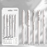 4/5/6/7tk Fashion Geelpliiats Simplicity Korea &uuml;hev&auml;rviline seeria kirjatarvete geelpliiats 0,5 mm musta tindiga v&auml;ljal&otilde;igete albumi pliiats Armsad kirjutustarbed 5pcs