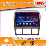 Mercedes Benz S-klassi S-klass W220 VV220 1998 - 2005 jaoks Android Video Multimeedia Autonavigatsioon 5G EI 2DIN DVD Carplay 5G 4 core 1GB+32GB carplay