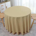 &Uuml;mmargune laudlina veekindel kortsudevastane kotiriie laudlina, pestav dekoratiivne talumaja lauakate einestamiseks, s&uuml;gispidudeks, bankettide jaoks 280X280cm beež